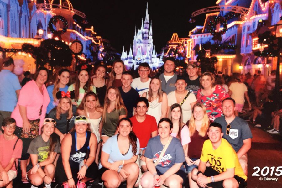 The yearbook and newspaper staffs went to Disney World in 2015. 