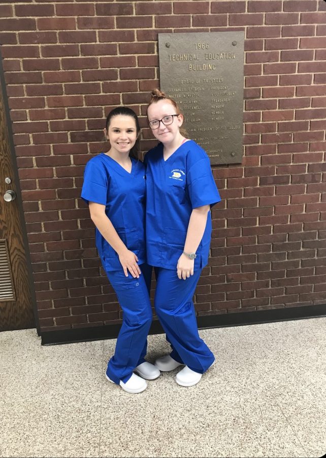 Harley Duffield (right) was inspired by her sister to go into the medical field. 