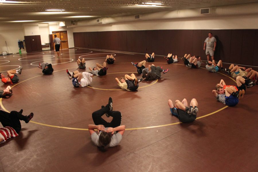 Wrestlers Ready To Hit The Mat