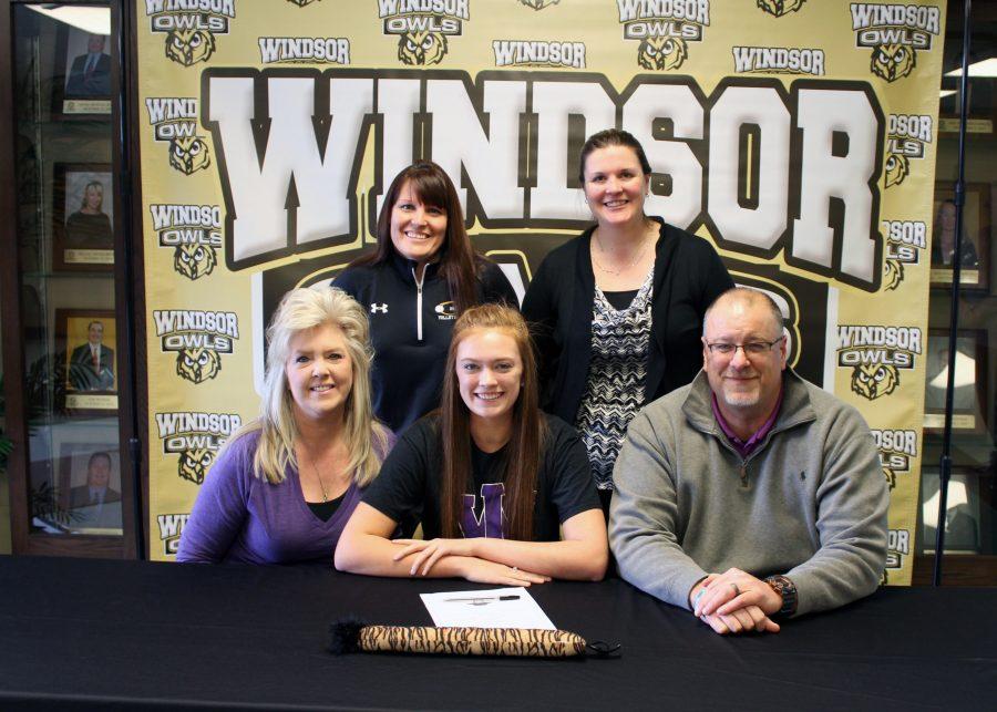 Addison Buscher is moving on to play volleyball  at Iowa Wesleyan University. 