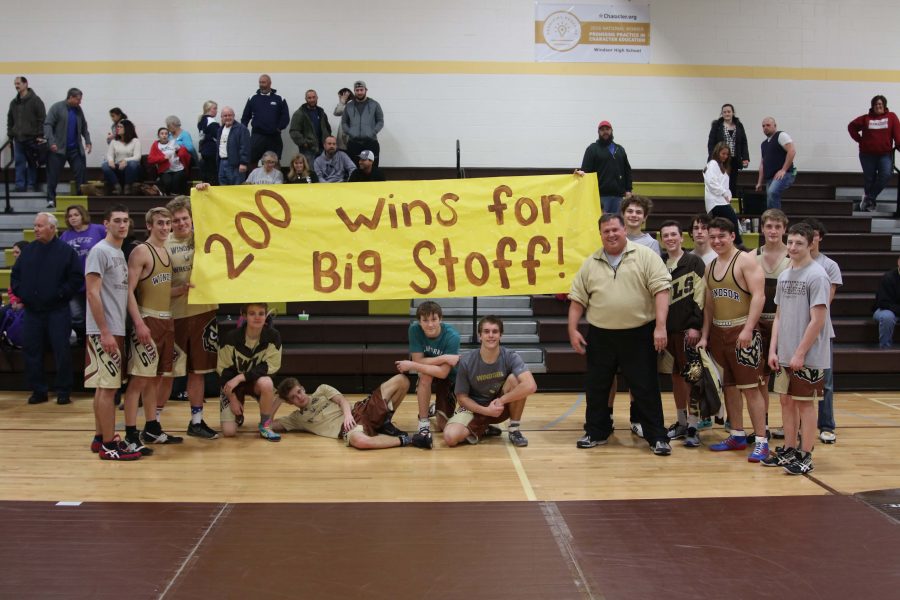 Kevin Stoffey won his 200th dual meet on Thursday night. 