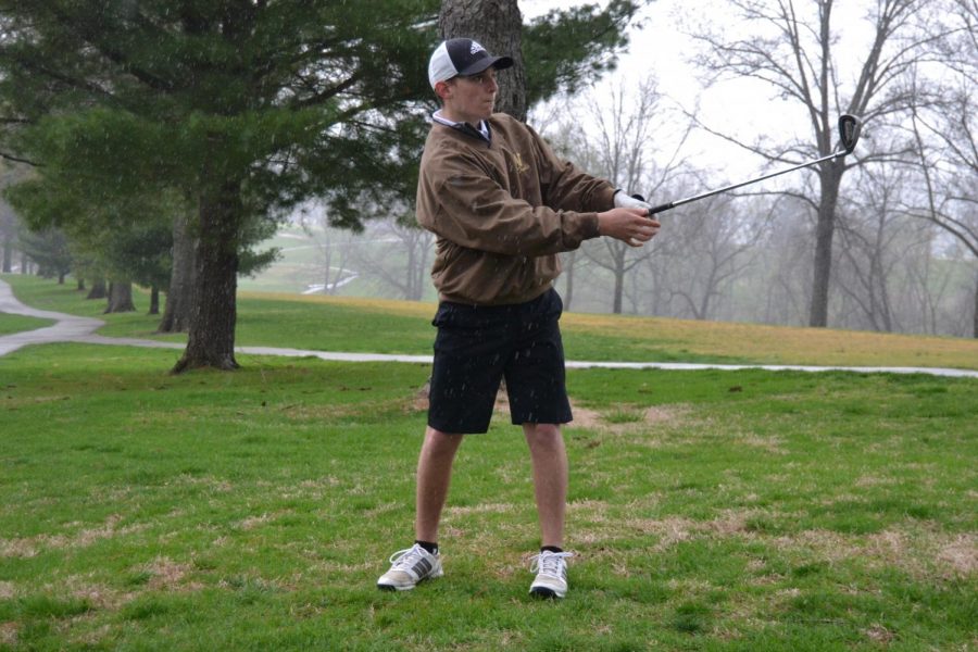 Senior Connor Portlock is one of the team's top golfers. 