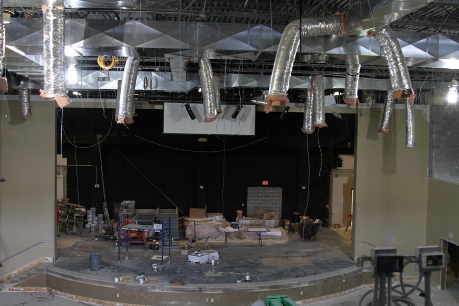 The new auditorium will have balcony seating. 