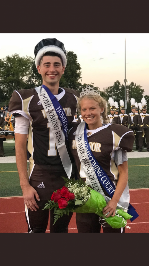 Luke Stallings (left) has enjoyed his time playing football for the Owls. 