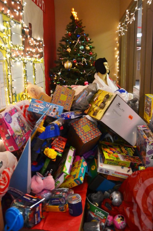 Toys are piling in this year during the DECA toy drive. 