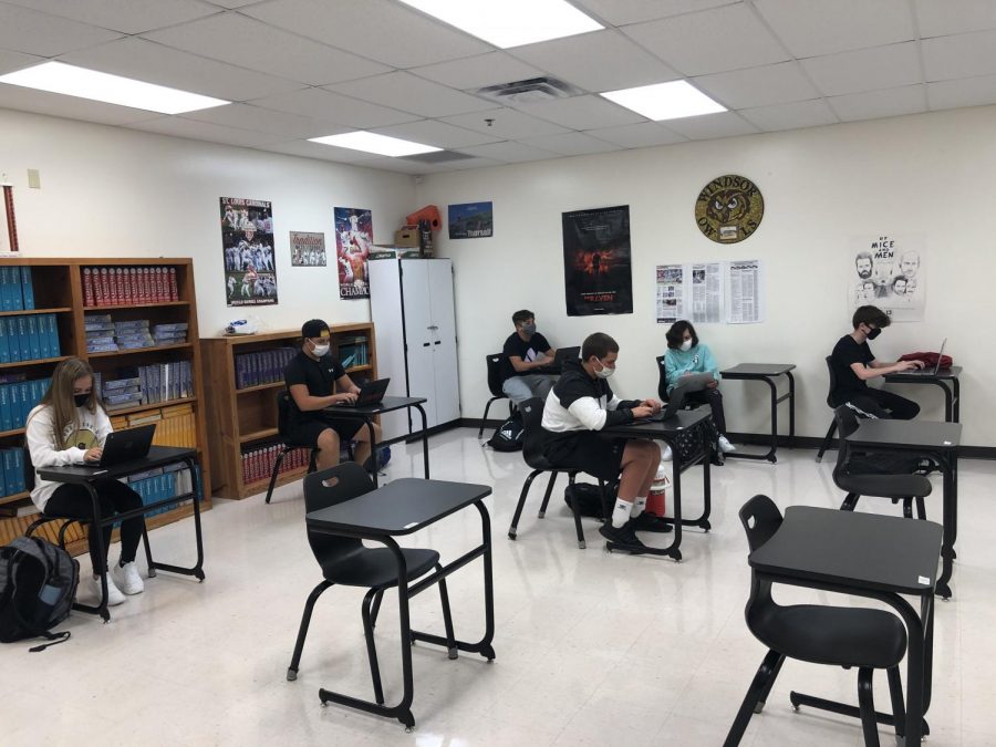 The high school classrooms will have more students beginning on November 30. 