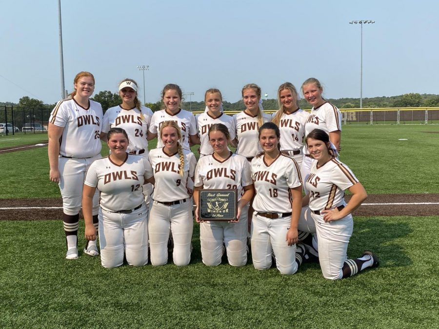 The softball team won their own tournament this season. 